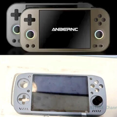 Az RG477M és a KT-R1S fentről lefelé. (Kép forrása: via Joey&#039;s Retro Handhelds &amp;amp; Nittrx)