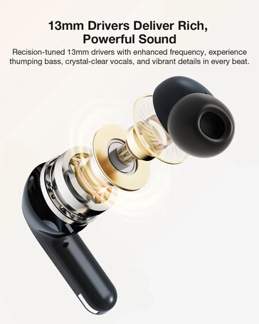 Ezek a vezeték nélküli fejhallgatók meglehetősen nagy meghajtókkal rendelkeznek (Kép forrása: BlitzWolf)