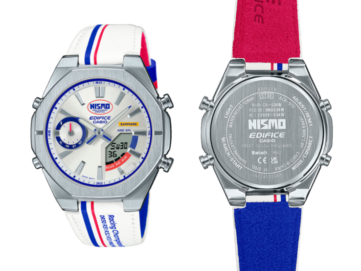 A Casio Edifice x Nismo ECB-S10NIS-7A Heritage Edition óra. (Kép forrása: Casioblog)