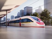 Egy Vinspeed motorvonat renderelése a Siemens Mobility által. A vonat a Velaro Novo platformot használja majd