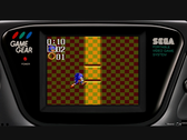 A Yakuza Kiwami 3 játékbeli Sega Game Gear emulátorában játszódó Sonic Chaos képernyőmentése