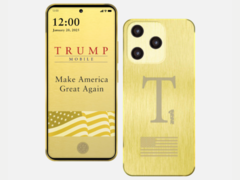 A Trump T1 okostelefon (a képen) 100 dollár előleget igényel az előrendelés során. (Kép forrása: Trump Mobile)