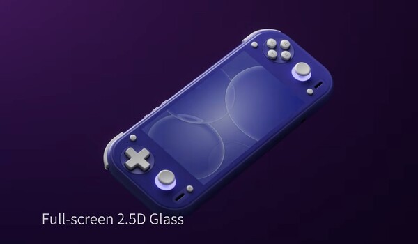 Az RG 55G1 üveg előlappal, RGB-megvilágítással és Hall-effektusos joystickokkal rendelkezik.