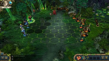 A képen: Egy játékmenetet bemutató képernyőkép a King’s Bounty: Crossworlds játékból.