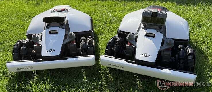 Mammotion Luba Mini AWD 800 (balra) és Luba Mini AWD LiDAR 1500 (jobbra) összehasonlításban