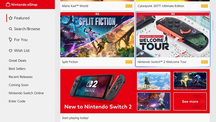 Nintendo eShop változások a Switch 2 megjelenése előtt (Kép forrása: Nintendo of America szerkesztéssel)