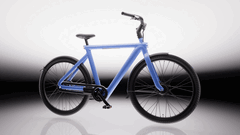 A VanMoof S6 sorozat 250 W-os első kerékmotorral rendelkezik, amely 25 km/h (15,5 mph) csúcssebességet biztosít (Kép forrása: VanMoof)
