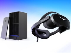 Pimax Spation mini-PC és Crystal Pro VR-headset.