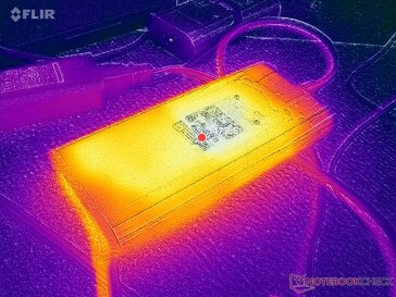 Az AC-adapter hőmérséklete meghaladja a 47 °C-ot, ha nagy terhelés mellett működik