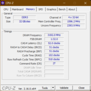 CPU-Z memória
