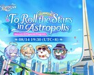 A Honkai: Star Rail 4.5-ös verziójának hivatalos promóciós kulcsgrafikája: „To Roll the Stars in Astropolis”.