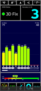 GPS teszt a szabadban