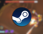 A Galactic Glitch tavaly júliusban került először korai hozzáférésbe, és egy twin-stick lövöldözős játék, amely egy egyedi fizika-alapú mechanikával rendelkezik. A képen - egy elmosódott pillanatfelvétel a játékból a Steam logójával a tetején. (Kép forrása: Steam - Szerk.)