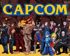 A Capcom logója a játékok szereplőivel. A japán kiadó nagyrészt elkerülte a nyugati játékstúdiókat sújtó létszámleépítési hullámot.