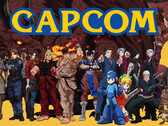 A Capcom logója a játékok szereplőivel. A japán kiadó nagyrészt elkerülte a nyugati játékstúdiókat sújtó létszámleépítési hullámot.