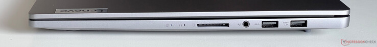 Rendben: SD kártyaolvasó, 3,5 mm-es hang, USB-A 3.2 Gen 1 (5 GBit/s), USB-A 3.2 Gen 1 (5 Gbit/s, tápellátás)