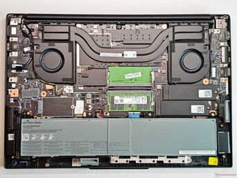 A ThinkPad P16v Gen 3 hűtőegységének teljesítménye 80 watt. (kép forrása: Notebookcheck)