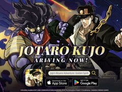 A JoJo's Bizarre Adventure: Golden Spirit című mű promóciós grafikája.
