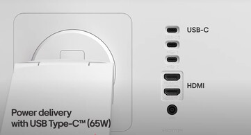 Az LG Smart Monitor Swing több Type-C és HDMI porttal rendelkezik. (Kép forrása: LG)
