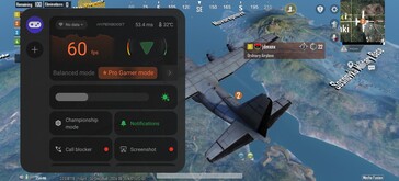 PUBG Mobile: HD, 60 fps átlag.