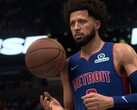DLSS 5 neurális rendereléssel bekapcsolva az NBA 2K27-ben.