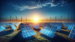 A Kiotói Egyetem kutatói megépítették az első mágnesesen szabályozható BPVE napelemet. (Kép forrása: DallE3)