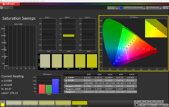 CalMAN telítettség (P3)