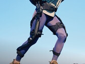 A Hypershell Halo exoskeleton a felső és az alsó lábszárra is rögzítve van, hogy motorizált járástámogatást nyújtson.