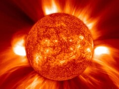 A SOHO által rögzített kép egy koronakidobódásról (Kép forrása: NASA, GSFC, SOHO, és ESA; kivágva)