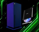 A Project Helix Xbox-konzol mellett látható Blu-ray-meghajtó