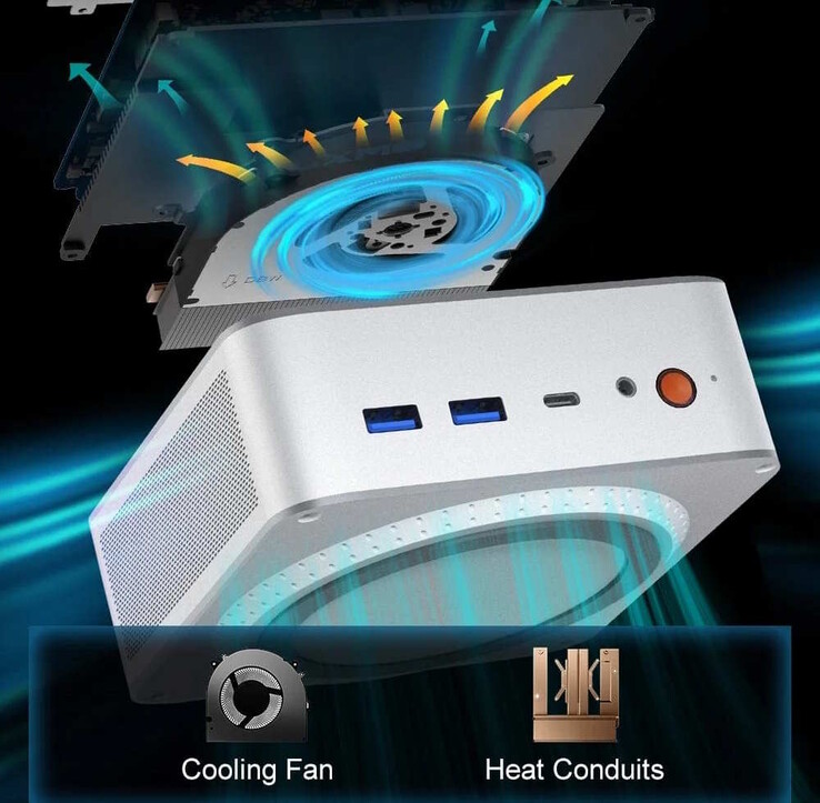 A Core i9-es teljesítményű mini PC aktív hűtéssel rendelkezik (Kép forrása: Ninkear)