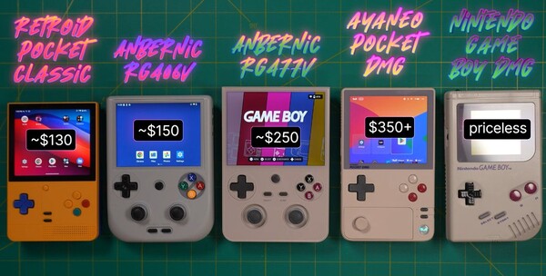 Az Anbernic RG477V nagyobb, mint sok riválisa, de a kijelzője is elég nagy. (Kép forrása: Retro Game Corps)