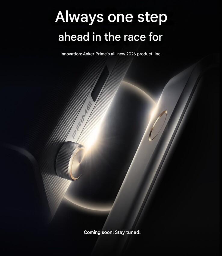 A Weibo teaser poszter a 2026-os Anker Prime töltő sorozathoz (gépi fordítás)