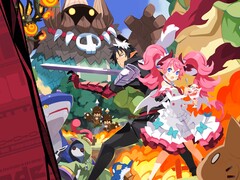 A Disgaea Mayhem hivatalos kulcsgrafikája, amelyen a zsoldos N.A. látható.