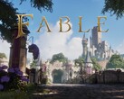 Az Albiont ábrázoló banner a Fable rebootból