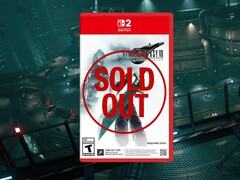 Final Fantasy 7 Remake Switch 2 kiskereskedelmi doboza a sold out felirattal (Kép forrása: Amazon, Square Enix szerkesztéssel)