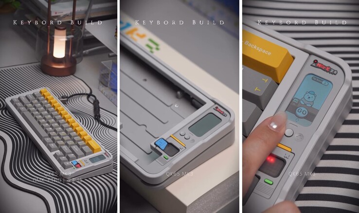 A QK65 MK3 csupasz készletként kerül forgalomba, és több játszható játékot is tartalmazni fog. (Kép forrása: Qwertykeys, szerk.)