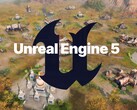 Unreal Engine 5 logó az Age of Empires 4 térképen (Kép forrása: Xbox Gaming, Epic Games szerkesztéssel)