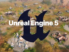 Unreal Engine 5 logó az Age of Empires 4 térképen (Kép forrása: Xbox Gaming, Epic Games szerkesztéssel)