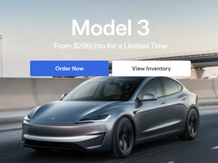 A Model 3 lízingje mostantól 299 dollár/hónapról indul. (Kép forrása: Tesla)