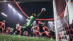 Az EA Sports FC 26 promóciós képe, amely egy játékbeli screenshotot mutat be a játékmenetről. (Kép forrása: EA)