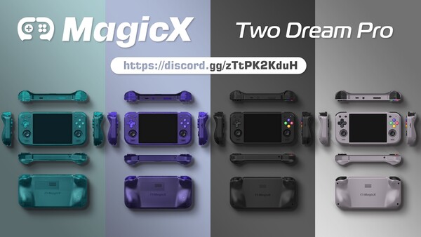 A MagicX Two Dream Pro zöld és lila változata színben hozzáillő gombokkal rendelkezik.