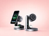 Az új 3-in-1-es töltő ötvözi a 25 W-os Qi2-töltést, a kijelzőt és az Apple Watch támogatást.