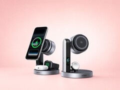 Az új 3-in-1-es töltő ötvözi a 25 W-os Qi2-töltést, a kijelzőt és az Apple Watch támogatást.