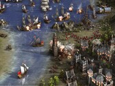 Egy kép, amely egy tengeri csatát mutat a Cossacks 3-ban.