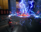 A Terminull Brigade játékban a játékosok kibernetikus végrehajtóként állnak össze, hogy egy cyberpunk témájú városban leszámoljanak a gaz AI frakciókkal. A képen - egy ingame képernyőkép. (Kép forrása: Steam)