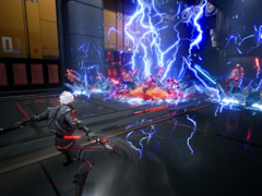 A Terminull Brigade játékban a játékosok kibernetikus végrehajtóként állnak össze, hogy egy cyberpunk témájú városban leszámoljanak a gaz AI frakciókkal. A képen - egy ingame képernyőkép. (Kép forrása: Steam)