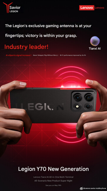 WiFi teljesítmény teaser a közelgő Lenovo Legion telefon (gépi fordítás)