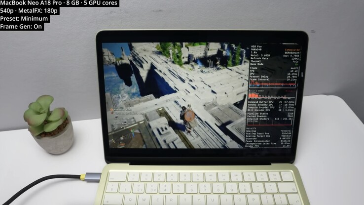 A Crimson Desert A18 Pro-n fut, de van egy kissé homályos fogás.