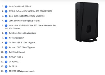 A Core Ultra 9 275HX meghajtású változat.